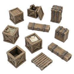 Cajones de madera.