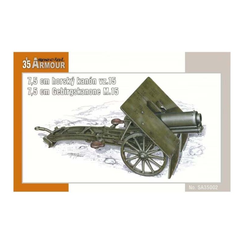 75 mm vz.15 mountain cannon.