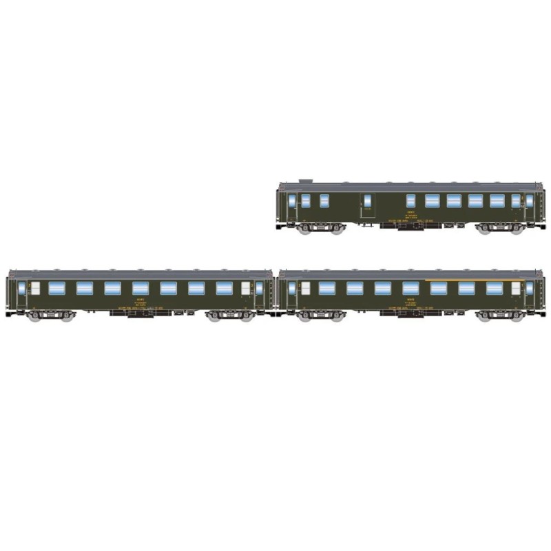 Set de 2 coches 5000, 2 x BB4 2a clase. RENFE.