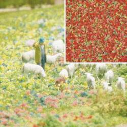 Flores rojas.