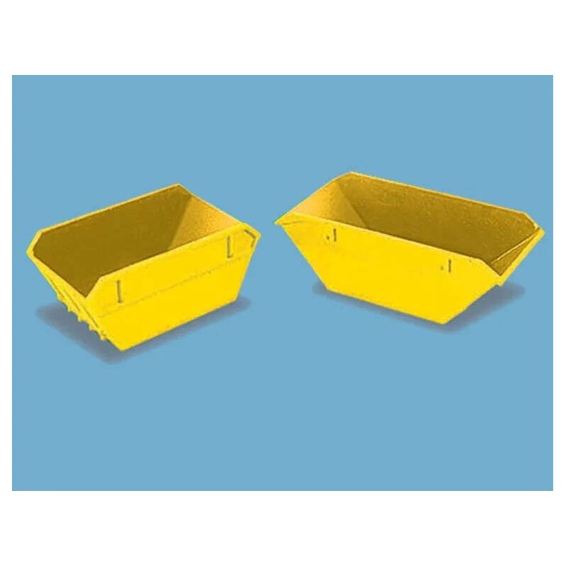 Contentores de construção amarelos.