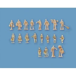 Unpainted figures.