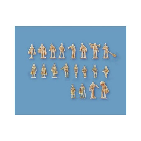 Unpainted figures.