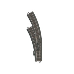Left Curved Turnout Radius 360 mm.
