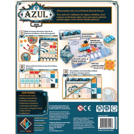 Acquista il mini gioco da tavolo blu | Strategia Familiare Compatta Acquista il mini gioco da tavolo blu | Strategia Familiare Compatta