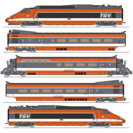 TGV PSE, Rame 112, SBB. 5 coaches.