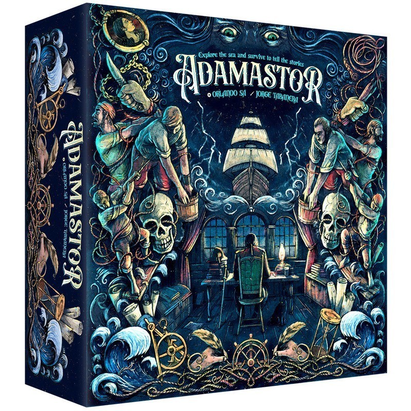 Imagen de la portada del juego de cartas Adamastor.