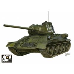 T-34/85 with full interior kit. AFV CLUB 35145