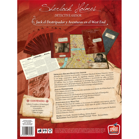 Buy Sherlock Holmes Jack the Ripper | Investigation Board Game