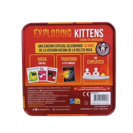 Compre EXPLODING KITTENS Edição do 10º Aniversário | Jogo de cartas divertido.
