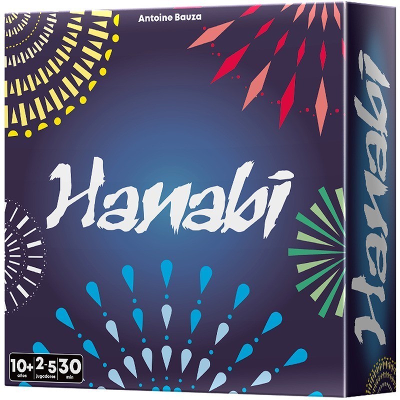 Imagen de la portada del juego de cartas Hanabi.