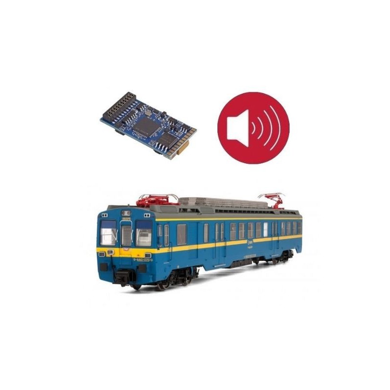Decoder con sonido para Renfe Serie UT440 (440.001 a 440.202), 21 pins.