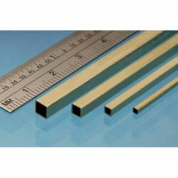 Square brass tube, 6,35 mm.