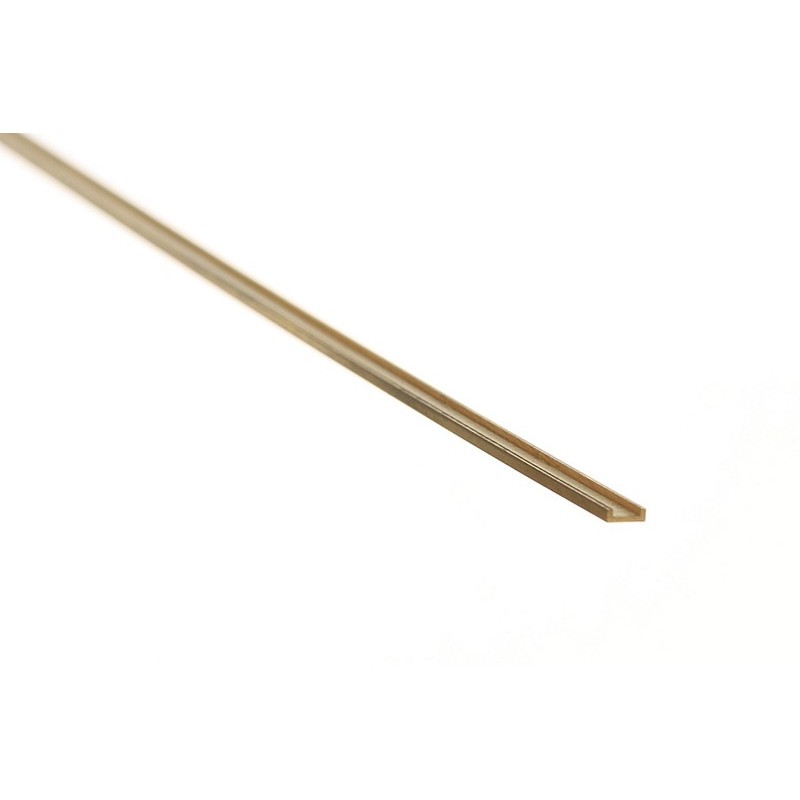 Brass "U" channel 1 x 1 mm. ALBION UC1 Brass "U" channel 1 x 1 mm. ALBION UC1