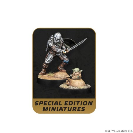 Image of the special figures from the Star Wars Legion Mandalorian army box buy Star Wars Legion