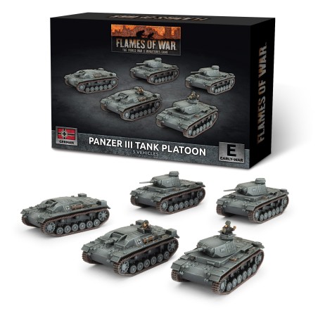 Pelotão de tanques Panzer III.