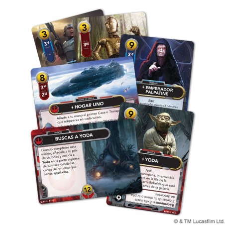 Star Wars: Deckbuilding Game – Rebel and Empire Reinforcements Components Image Buy SW Deckbuilding Game