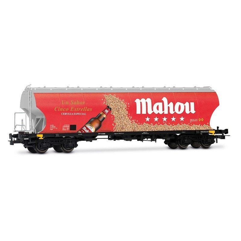 "Mahou" grain silo wagon. RENFE.