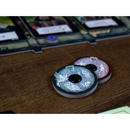 Stratégie de duel asymétrique pour acheter un jeu de société païen