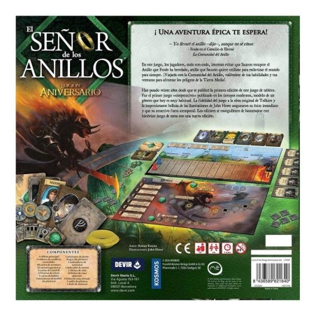 O jogo de tabuleiro cooperativo do 20º Aniversário de O Senhor dos Anéis
