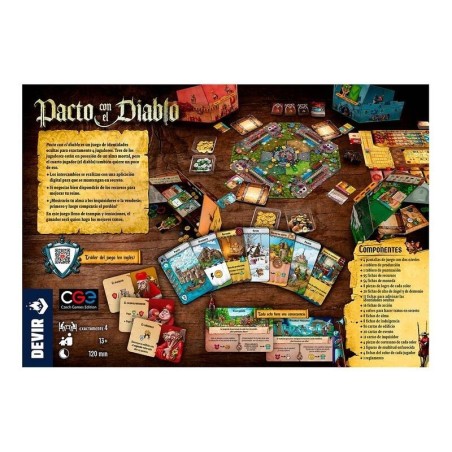 Estratégia de jogo de tabuleiro Pact with the Devil e papéis ocultos