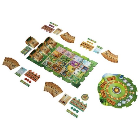Meadow board game nature card collection strategy