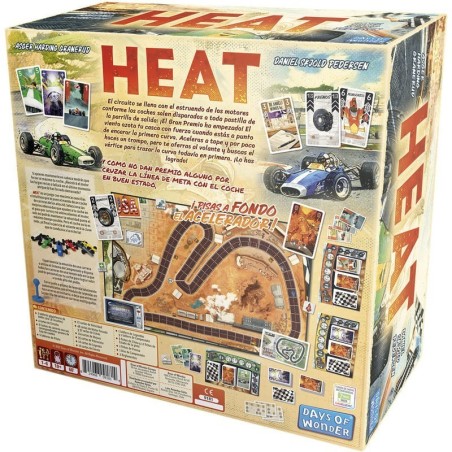 Course et stratégie de jeu de société Heat Pedal to the Metal