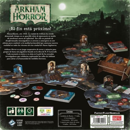 Jeu de société coopératif Lovecraft Arkham Horror 3 Edition Jeu de société coopératif Lovecraft Arkham Horror 3 Edition