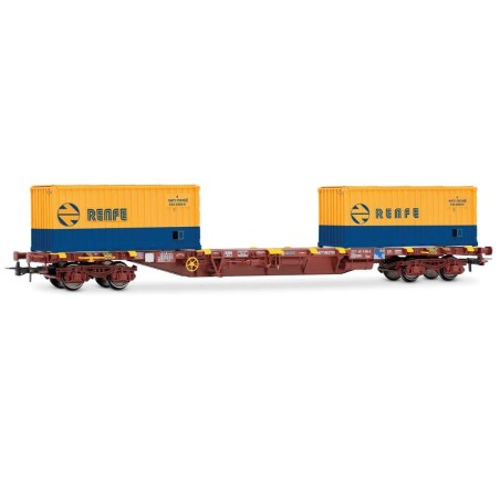 MMC3 4-axle container wagon. RENFE. RENFE.