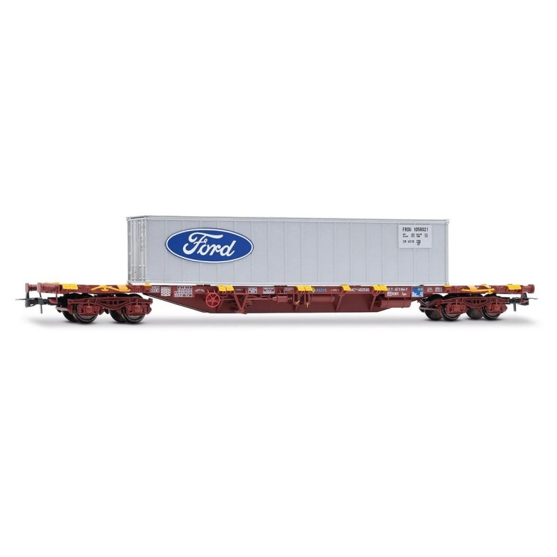MMC3 vierachsiger Containerwagen. RENFE.