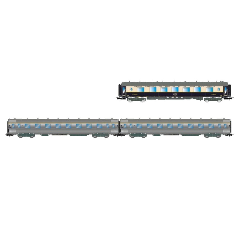 Set de 3 coches "Sud Express". SNCF.