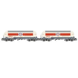 Set of ''ESSO-Saltra'' tank wagons, RENFE.