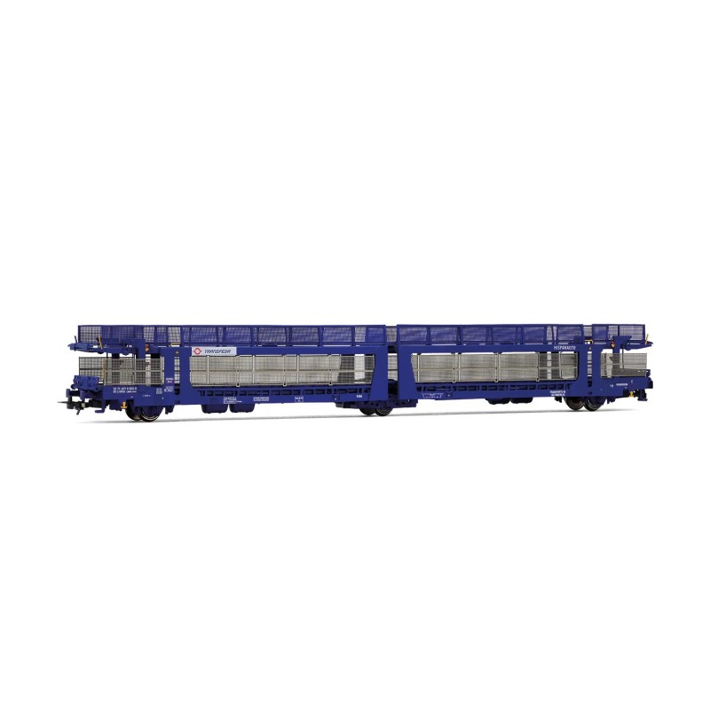 Vagón portacoches de 3 ejes "Hispanauto". FS.