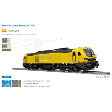 Locomotive 337.000, Ferrovial. Premium version.