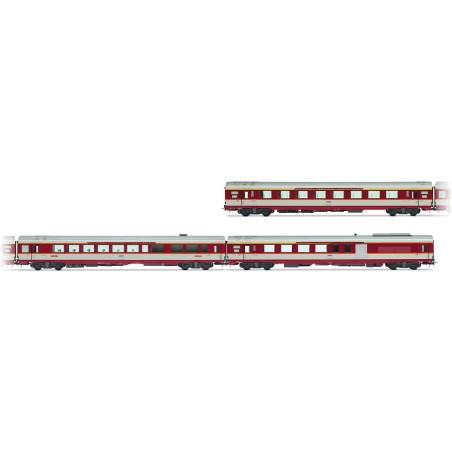 Set aus 3 Wagen "Le Capitole" 1985. SNCF. Sound.