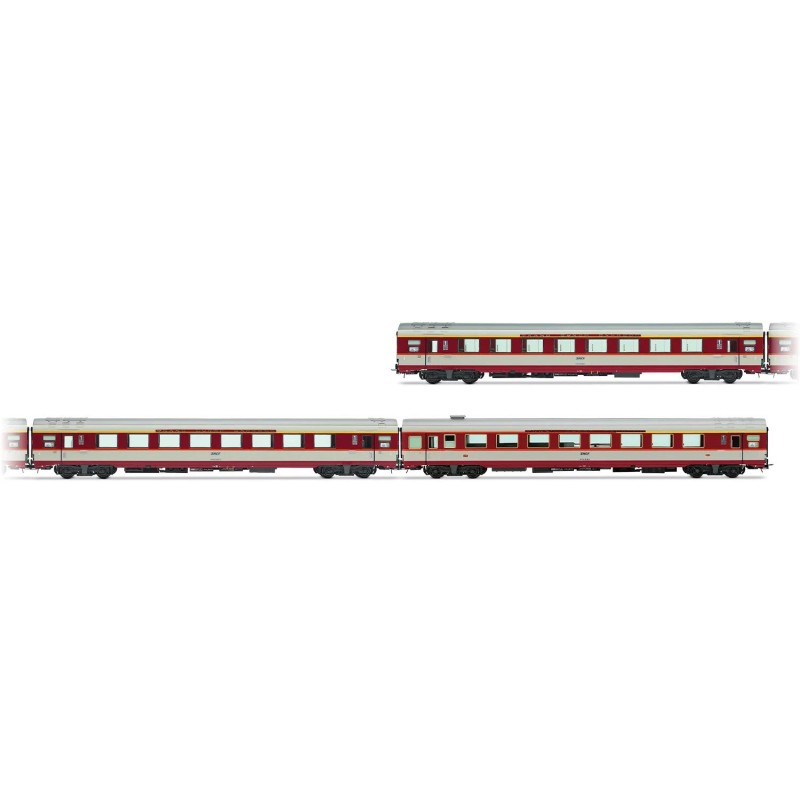 Set de 3 coches TEE "Le Capitole" 1985. SNCF.