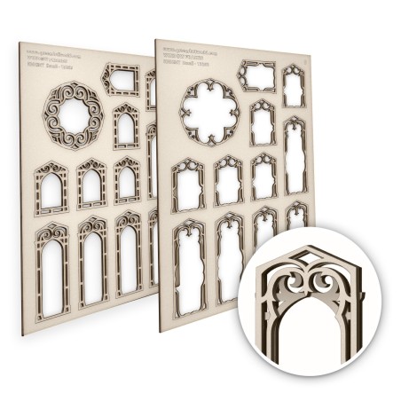 Mittelalterliche Ritter-Fenster – Klein.