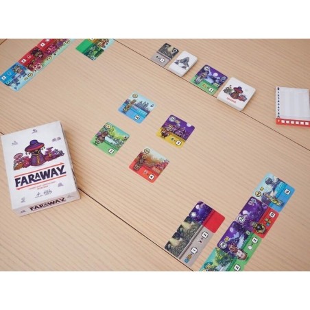 Distante | Jogo de tabuleiro de exploração e cartas