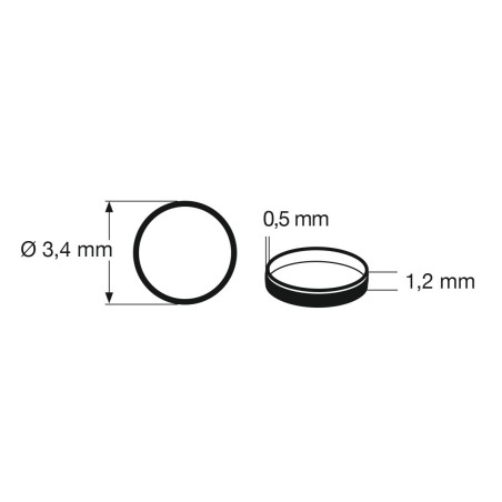 Traction Tires. 3,4 mm (x10).