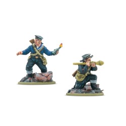Equipo antitanque de la Brigada Naval Soviética ‘Tank Hunters’.