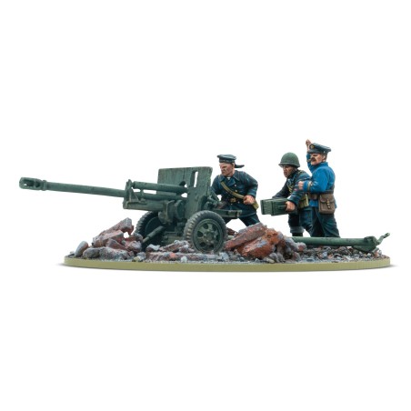 ZiS-3 DIvisional Gun with Soviet Naval Brigade Crew.
