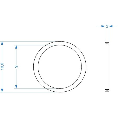 Traction Tires. 10,6 x 2 mm (x10).