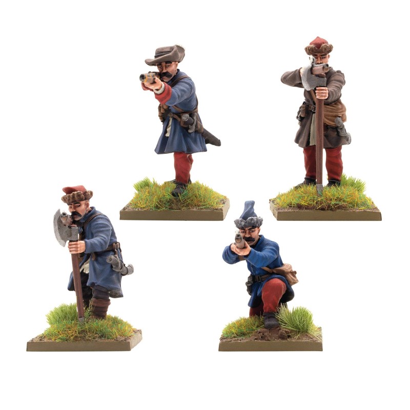Polish-Lithuanian Commonwealth later infantry with muskets firing.