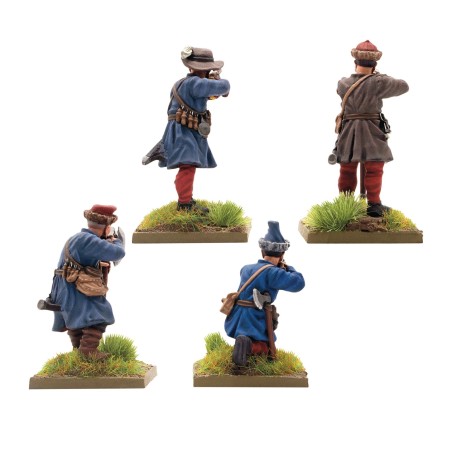 Polish-Lithuanian Commonwealth later infantry with muskets firing.