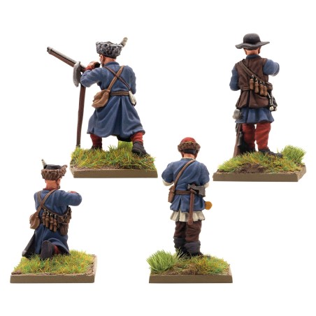 Polish-Lithuanian Commonwealth later infantry with muskets reloading.