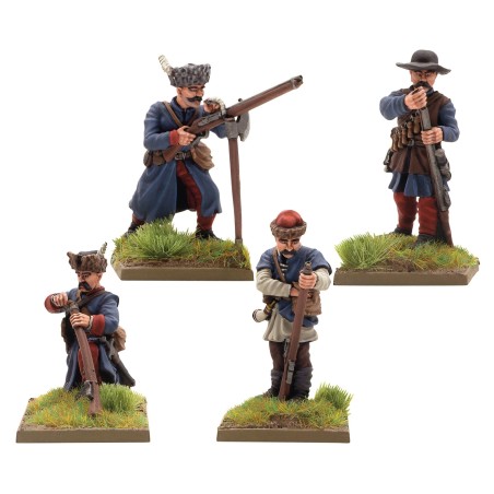 Polish-Lithuanian Commonwealth later infantry with muskets reloading.