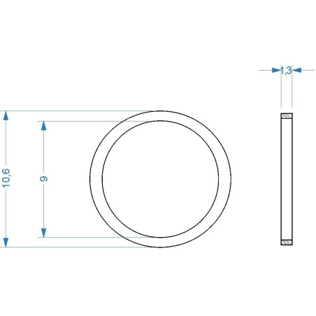 Traction Tires. 11 x 1,3 mm (x10).