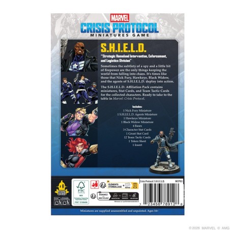 Marvel Crisis Protocol: S.H.I.E.L.D. Affiliationspaket | Miniaturenspiel