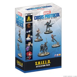 Marvel Crisis Protocol: S.H.I.E.L.D. Affiliation Pack. Juego de miniaturas