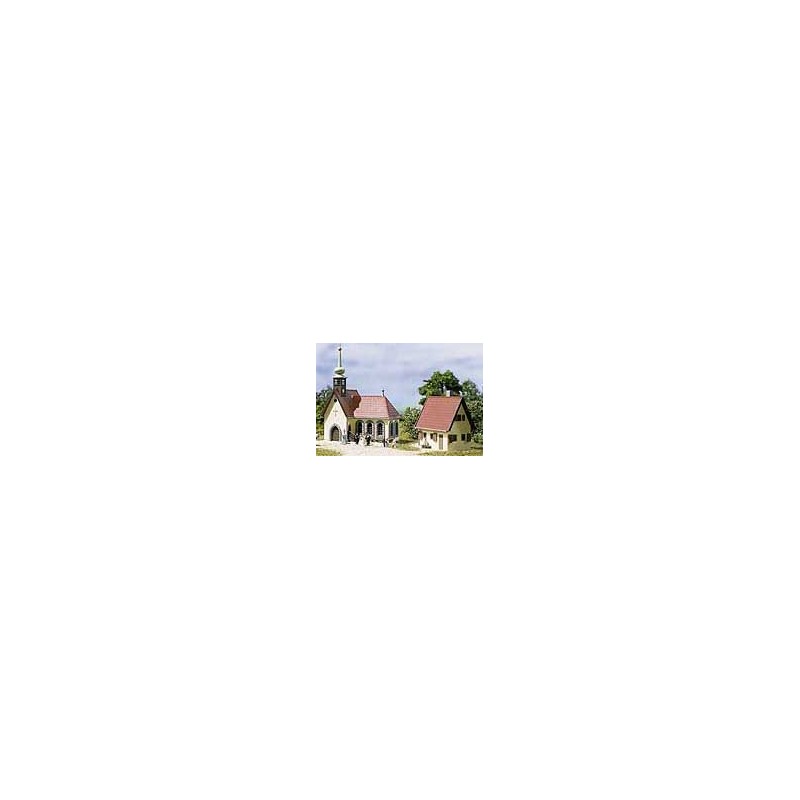 Village church with vicarage. AUHAGEN 14461